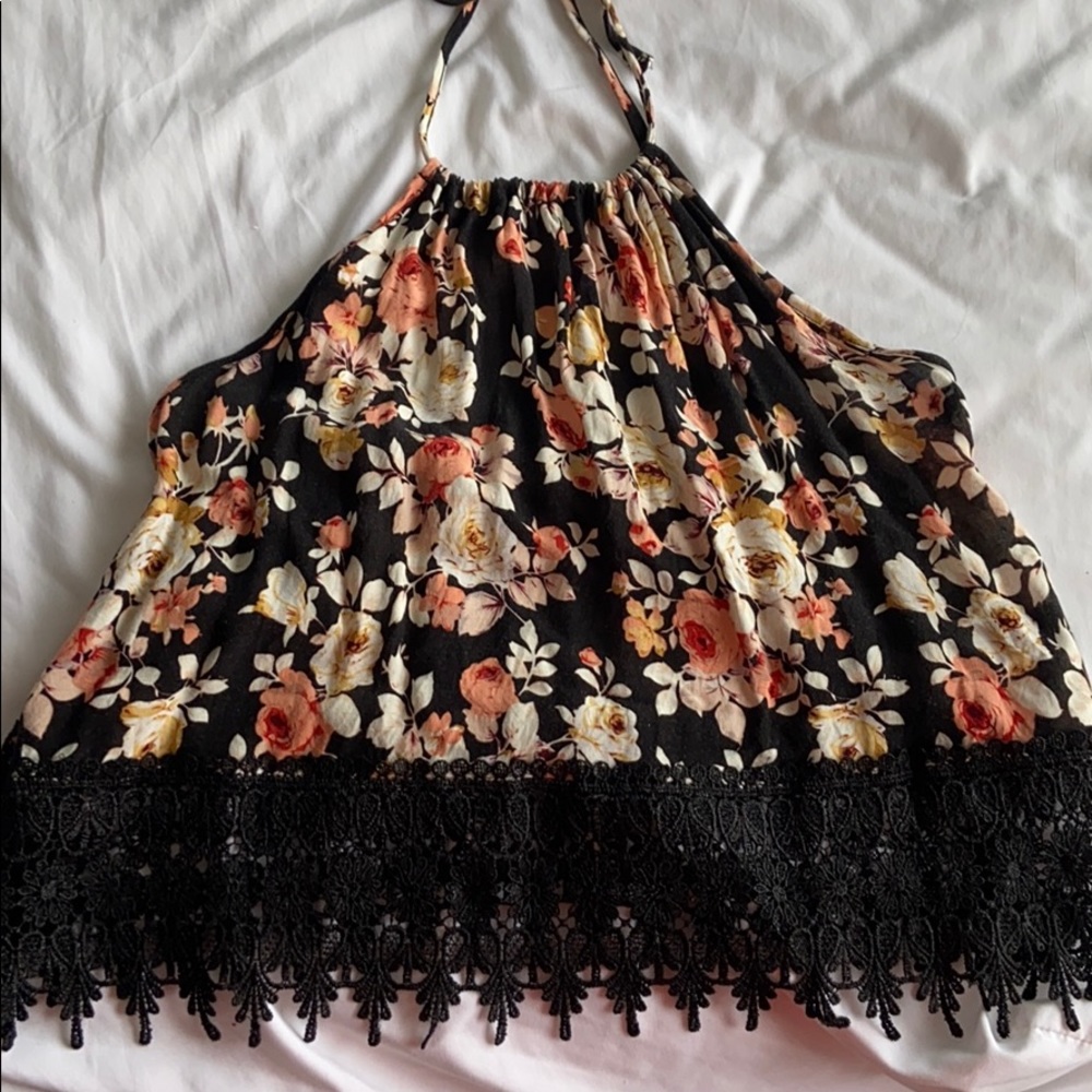 Wrap around the neck tank top